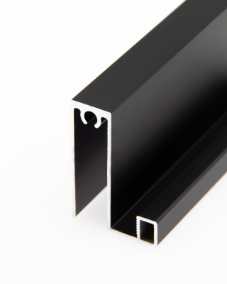 Профиль горизонт. нижний для системы Slim, черный матовый, 5,8м.